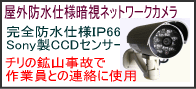 屋外防水仕様ネットワークIPカメラ